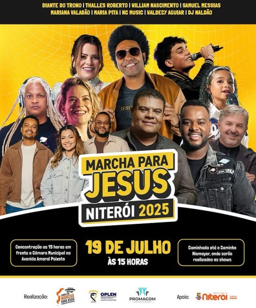Niterói recebe Diante do Trono e Thalles Roberto na Marcha Para Jesus