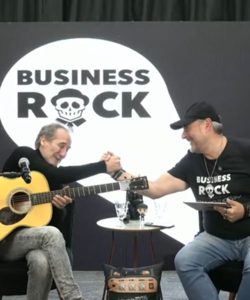Sandrão entrevista Kiko Zambianchi no podcast Business Rock